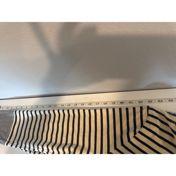 Nili Lotan for Target Womens Top XL Beige/Black Striped Classic Beachy Nautical - Picture 8 of 10